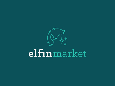 Elfin Market banking branding icon illustration logo