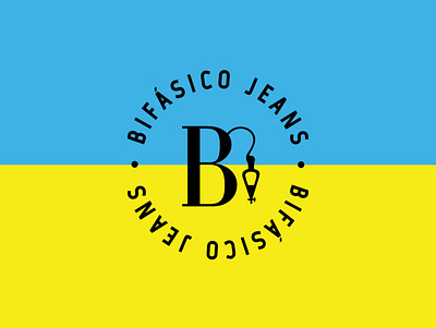 Bifásico Jeans art direction branding colour design flat logo