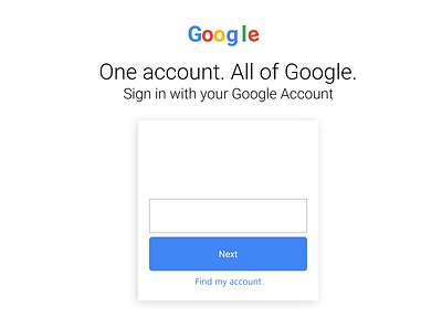 Google Login UI