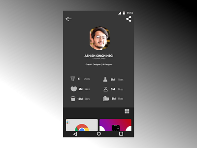 User Profile dailyui day6 illustraion ui userprofile web