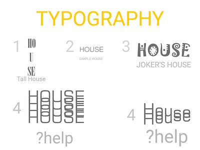 Expressive Typography expressive typography house typogaphy