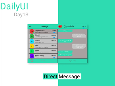 Direct Message: dailyUI Day13