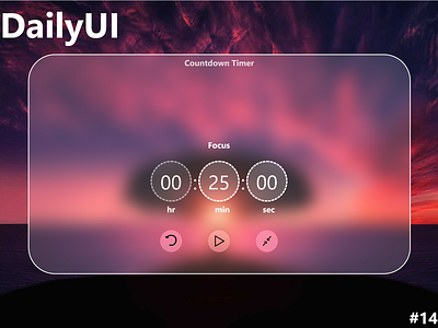 Countdown Timer 100 daily ui 100days dailyui dailyuichallenge design illustraion ui vector webdesign