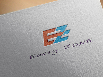 Eassy Zone Logo flat logo logo design logotype