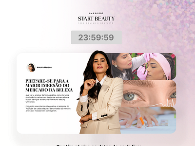 Landing Page | Natalia Beauty beauty graphic design lading page ui userinterface webdesign