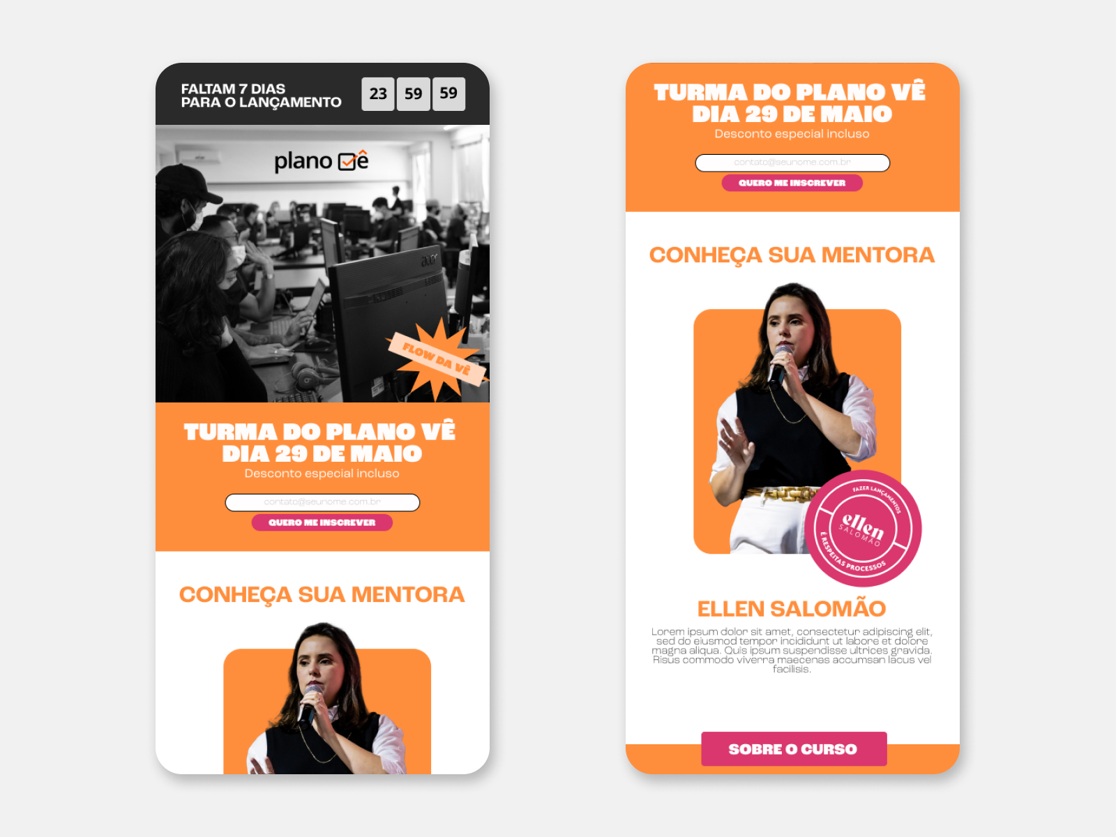 Mobile Landing Page by André Vinícius on Dribbble