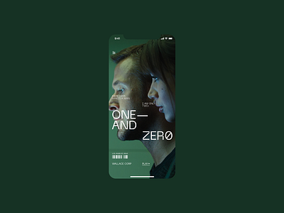 Wallace Corp Ambient Player #3 ambient app clean cyber dark future futuristic grid layout minimal mobile mobile app movie music player sound ui ux