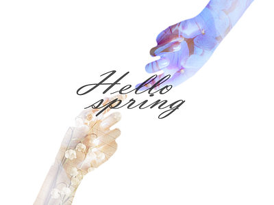 sprint_time design hellospring illustration minimal photoshop spring web work