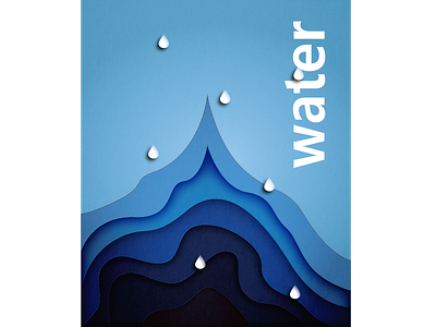 water 1 illustration minimal vector water web work