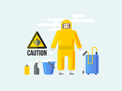 Chemical Cleaning artwork illustration vector