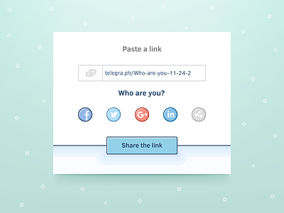 Social Share block buttons interface link media share social ui