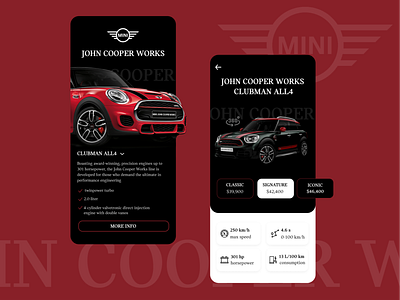 JOHN COOPER WORKS branding cooper design logo online shop store ui ux