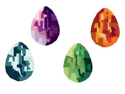 Easter Eggs. abstract easter easter egg abstract easter eggs egg eggs geometric art illustration vector wpap