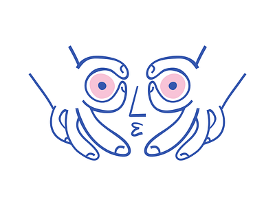 Funny cartoon face. cartoon cartoon face character design doodle face funny handdrawn illustration vector