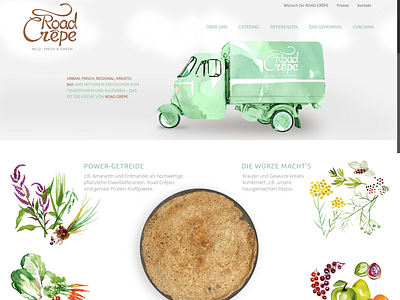 Road Crepe Logo & Webdesign