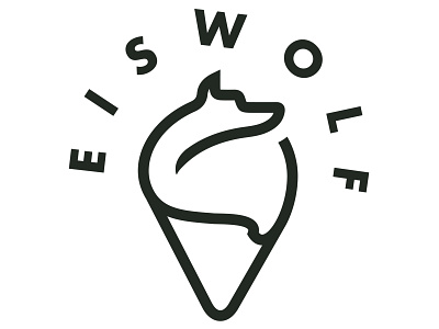 Logo Design für Eiswolf - Eis-Patisserie & Cafe in Wien