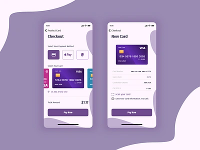 Credit Card Checkout Form #dailyui #002 app app design apple application billing card cards ui checkout color design design app designs illustrator payment payment app payment method paypal ui ux