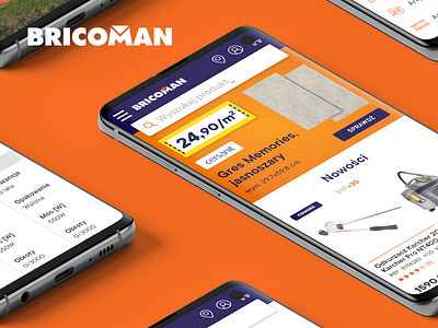 Bricoman construction depot ecommerce modern shop supermarket ui ux web web deisgn website