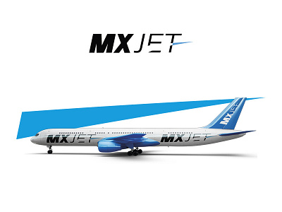 MXJet airplane brand branding design identity jet logo visual identity