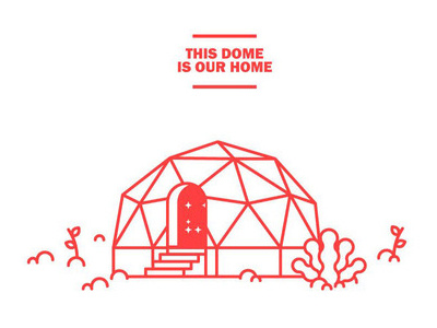 Dome dome geodesic illustration magic
