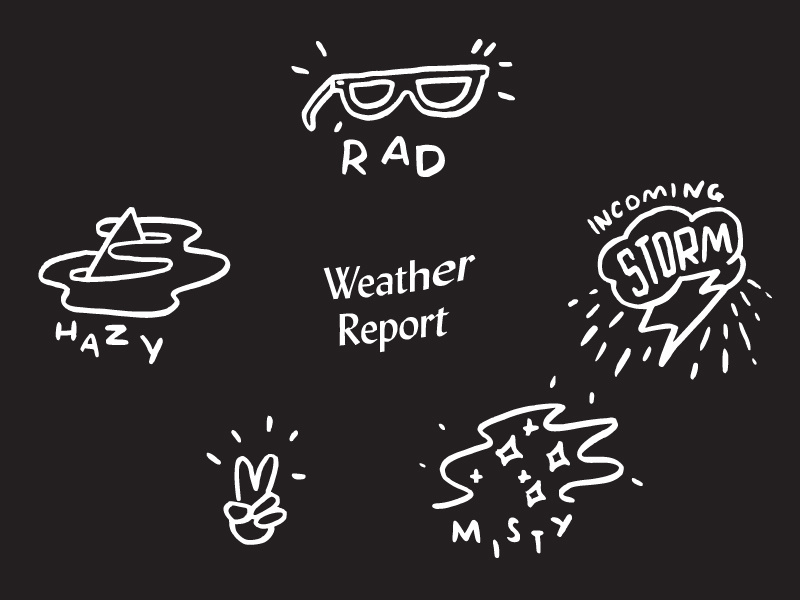 Weather Report stay hazy illustration meteorology
