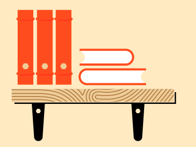 Bookshelf book icon science