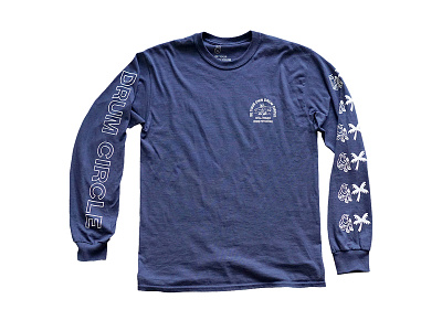 May all beings surf peace clothing long sleeve tee palm screen print so pitted surf
