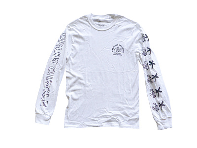 May all beings surf peace clothing long sleeve tee palm screen print so pitted surf