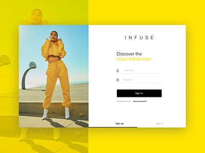 Sign in page - Fashion brand app branding clean dailyui design dribble fashion fashionbrand inspirations login minimal signin signup ui uidesign ux website