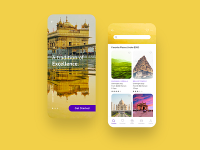 Incredible India " Tourism App _ Redesign Concept android app bangalore clean colorful dailyui design dribble incredibleindia india ios minimal tourism typogaphy ui uichallenge uidesign ux website xd