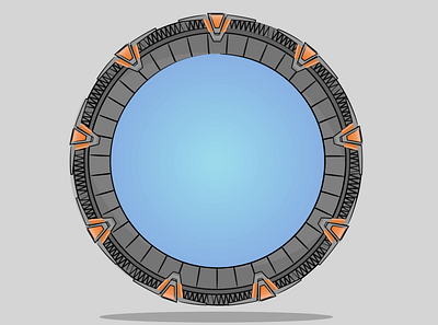 Stargate design illustraion illustration ipad ipadart ipadpro keynote design minimal vector