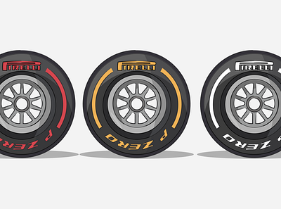 F1 Tyres types design illustration ipad ipadart ipadpro ipadproart vector