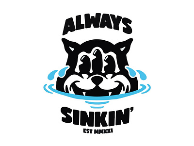 Always sinkin’ branding design flat illustration illustrator logo tshirt tshirtdesign typography vector