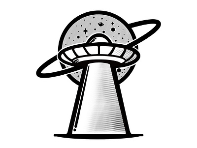 UFO branding design illustration illustrator logo tshirt tshirtdesign vector