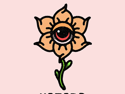 All seeing flower branding design illustration logo tshirt tshirtdesign ui ux vector