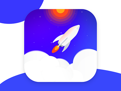 App Icon - Daily UI #005 app icon daily ui rocket