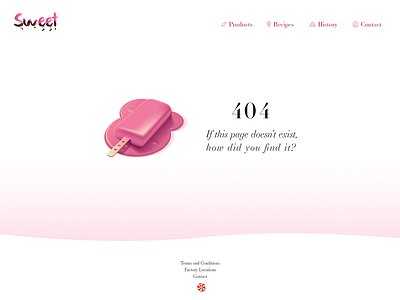 404 Error Page - Daily UI #008