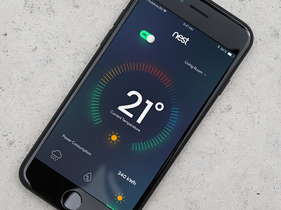 Home Monitoring Dashboard - Daily UI #021 by Iulian Neagoe on Dribbble