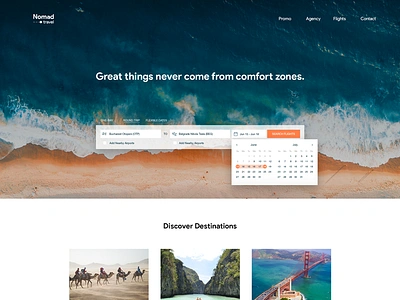 Search - Daily UI #022 dailyui flights landing page search travel