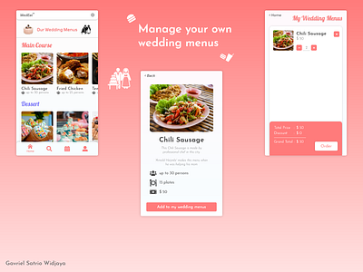 WedEat app app design apple designs ui ui design uidesign uiux ux wedding weddingapp weddings
