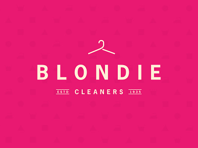 Blondie Cleaners Logo Identity branding design logo