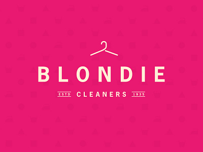 Blondie Cleaners Logo Identity