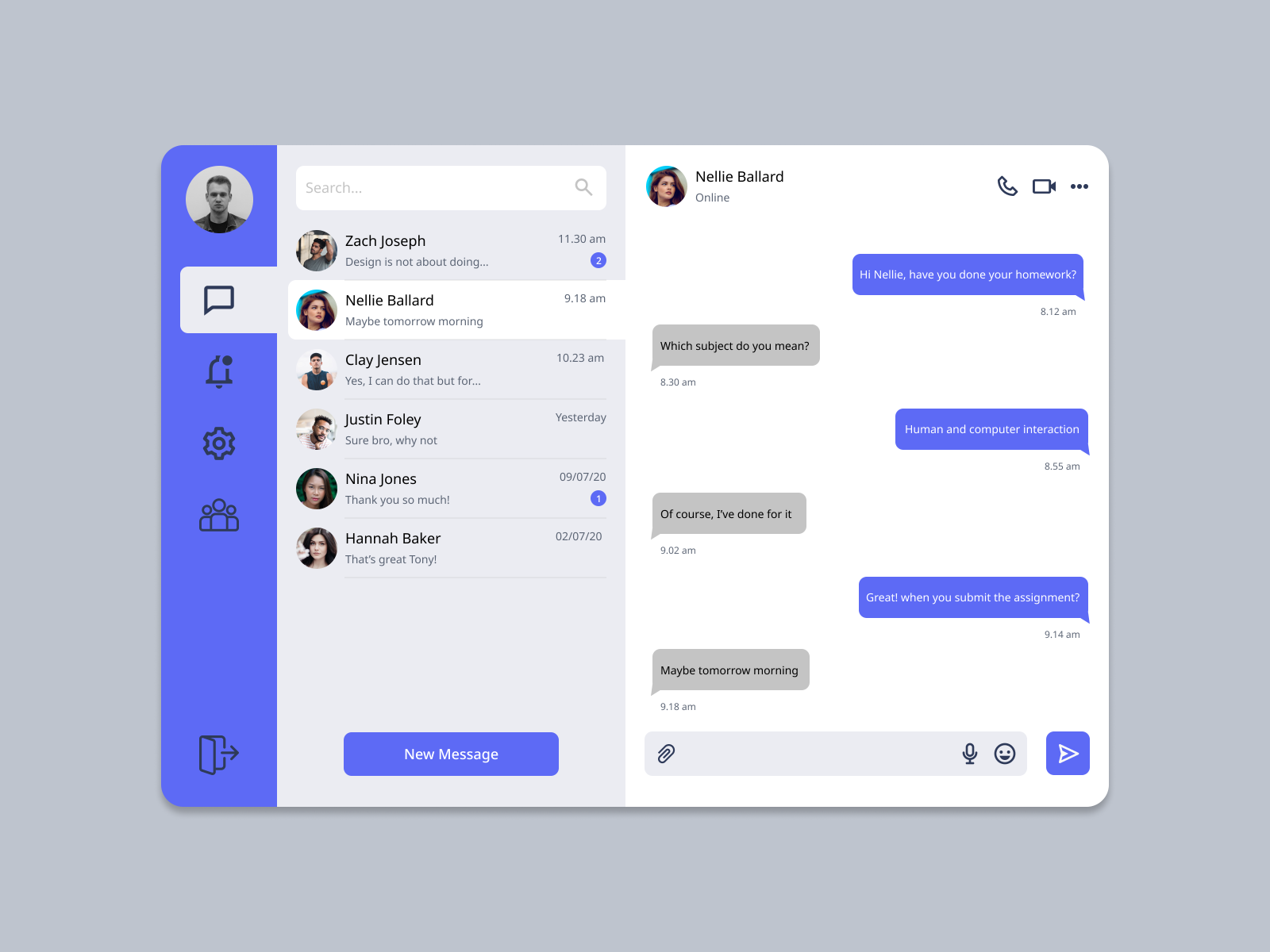 Direct Message - DailyUI #013 by Robbi Firmansah on Dribbble