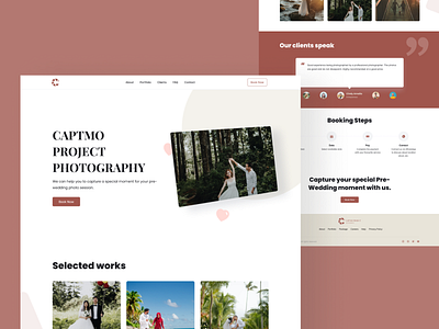 Captmo Project Photography - Landing Page Website