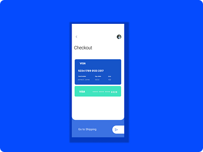 dailyUI 2 - checkout screen design ui