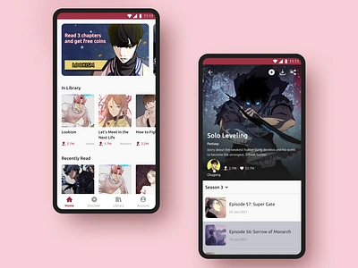 Toon World - Webtoon Mobile App comic comics korea manga manhwa mobile ui webcomic webcomics webtoon