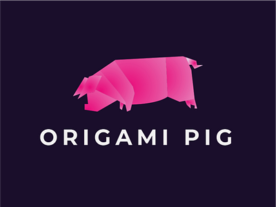 ORIGAMI PIG LOGO