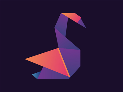 swan logo branding colourful designs logo swan