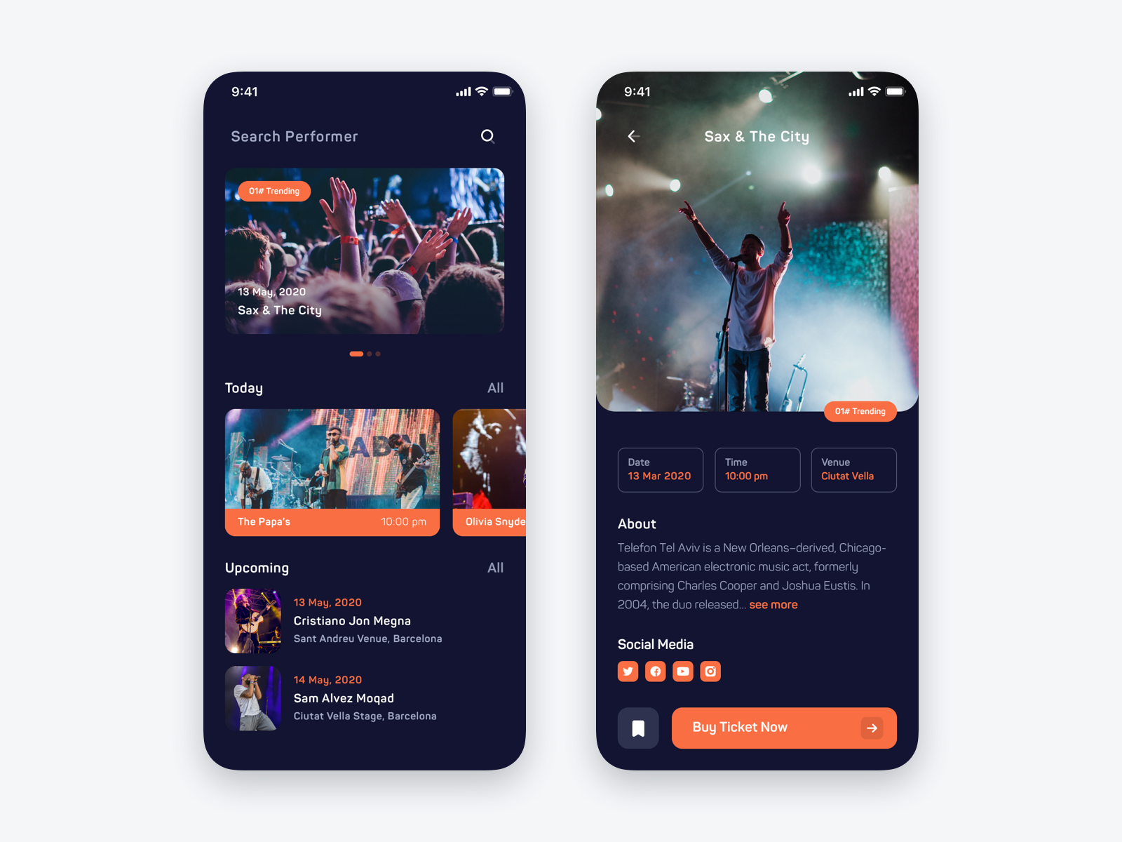 Music Concert App by Wildan Nururfan on Dribbble