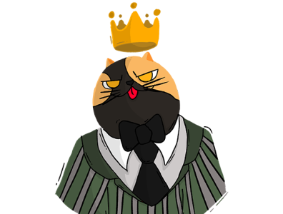 Cat animal king Character Design